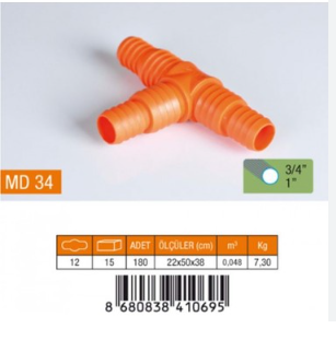 3/4 - 1" NORMAL TE HORTUM EK  